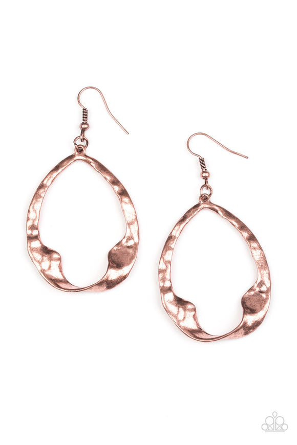 Twist Me Round - Copper Earring