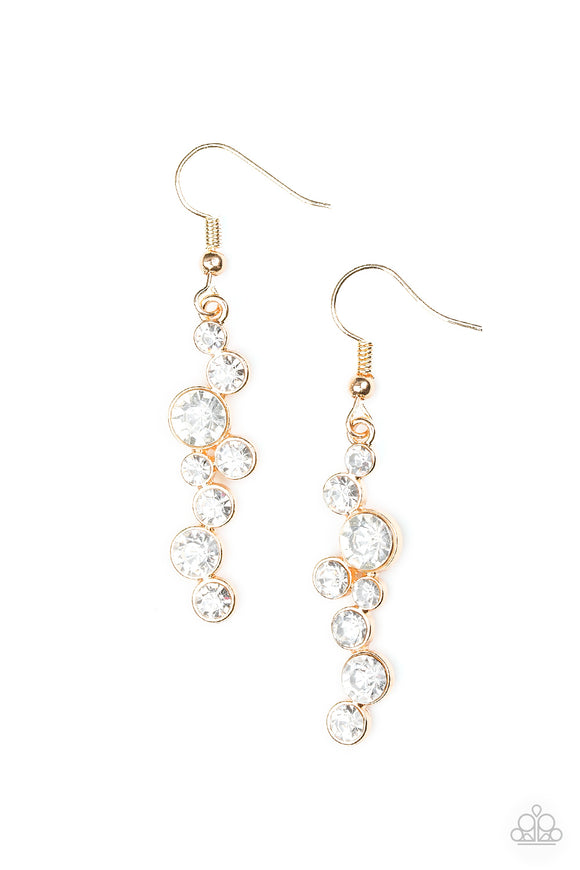 Milky Way Magnificence - Gold Earrings