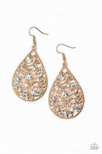 Certainly Courtier - Gold Earrings