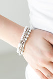 Very VivaCious - White Stretch Bracelet