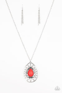 Summer Sunbeam - Red Necklace - Box 4 - Red