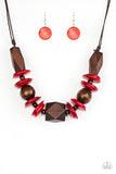 Pacific Paradise - Red Necklace - Box 4 - Red