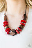 Pacific Paradise - Red Necklace - Box 4 - Red