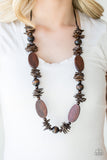 Carefree Cococay - Brown Necklace - Box 3 - Brown
