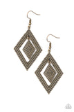 Dusky Dunes - Brass Earrings