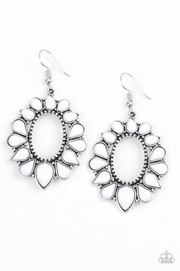 Fashionista Flavor - White Earring