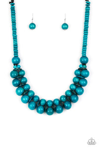 Caribbean Cover Girl - Blue Necklace - Box 3 - Blue