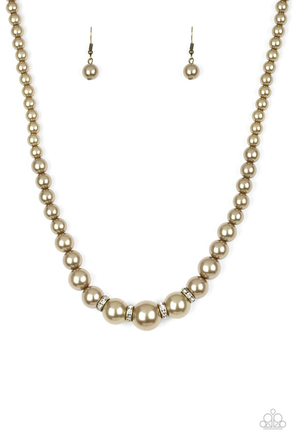 Party Pearls - Brass Necklace - Box 4 - Brass