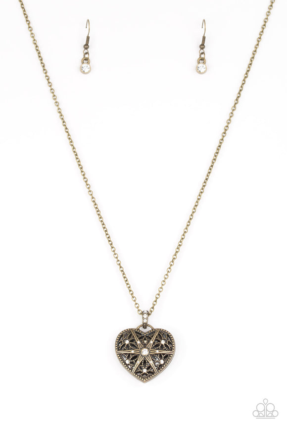 Casanova Charm - Brass Necklace - Box 1 - Brass