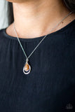 Bold Balancing Act - Brown Necklace