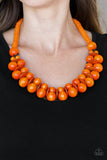 Caribbean Cover Girl - Orange Necklace - Box 3 - Orange
