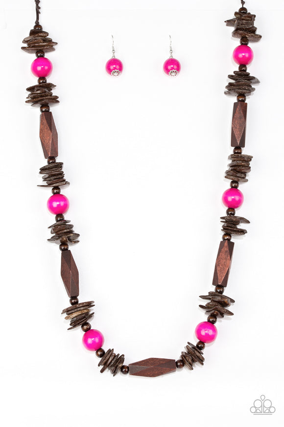 Cozumel Coast - Pink Necklace - Box 1 - Pink