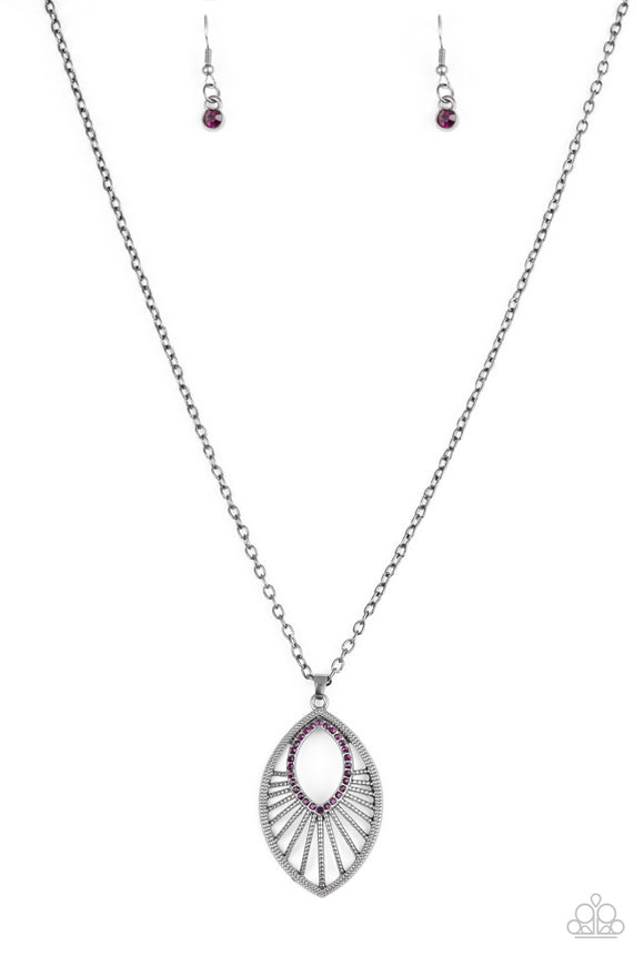 Court Couture - Purple Necklace - Box 5 - Purple