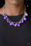 Flirtatiously Florida - Purple Necklace - Box 6 - Purple