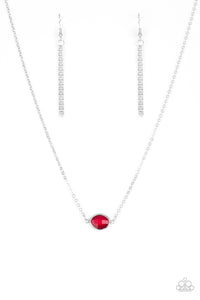 Fashionably Fantabulous - Red Necklace - Box 6 - Red