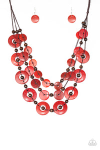 Catalina Coastin - Red Necklace - Box 4 - Red