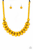 Caribbean Cover Girl - Yellow Necklace - Box 3 - Yellow