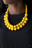 Caribbean Cover Girl - Yellow Necklace - Box 3 - Yellow