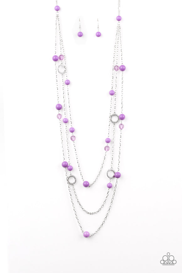 Brilliant Bliss - Purple Necklace - Box 7 - Purple