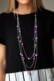 Brilliant Bliss - Purple Necklace - Box 7 - Purple