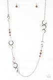 The GLOW-est Of The GLOW - Brown Necklace
