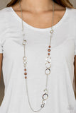 The GLOW-est Of The GLOW - Brown Necklace
