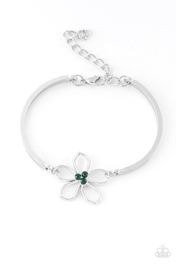 Hibiscus Hipster - Green Bracelet
