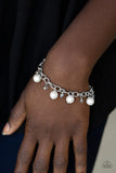 Country Club Chic - White Clasp Bracelet