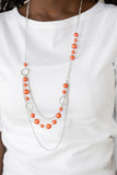 Party Dress Princess - Orange Necklace - Box 4 - Orange