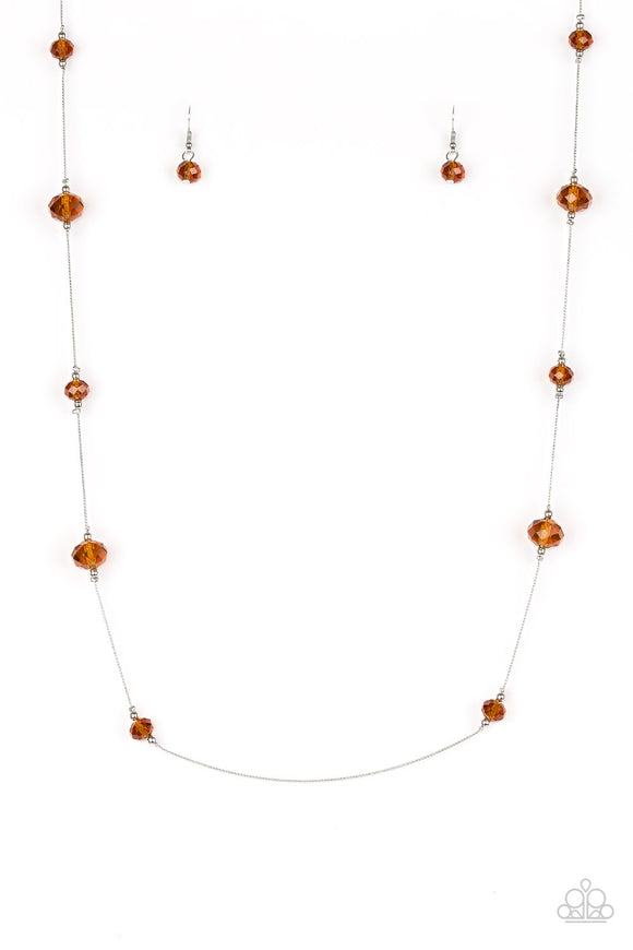 Champagne On The Rocks - Brown Necklace - Box 3 - Brown