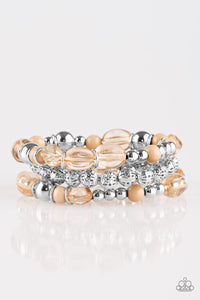 Malibu Marina - Brown Stretch Bracelet