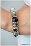 At The Right Time, In The Right Place - Black Stretch Bracelet
