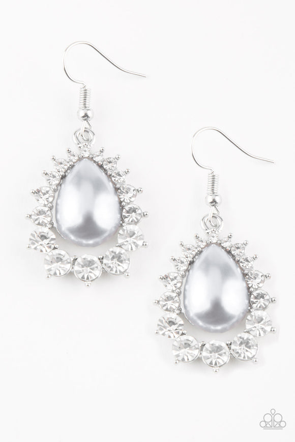 Regal Renewal - White Earring