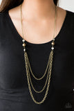 Ritz It All - Brass Necklace - Box 3 - Brass