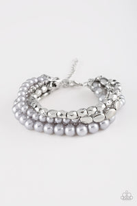 Metro Mix Up - Silver Bracelet - Stretch Silver Box