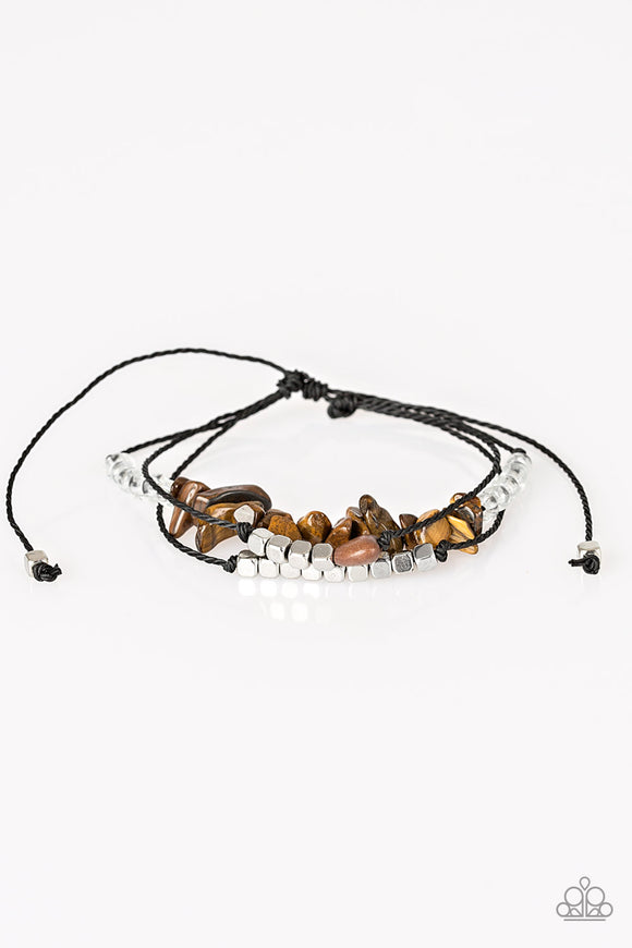 Nature Novice - Brown Urban Pull Cord Bracelet