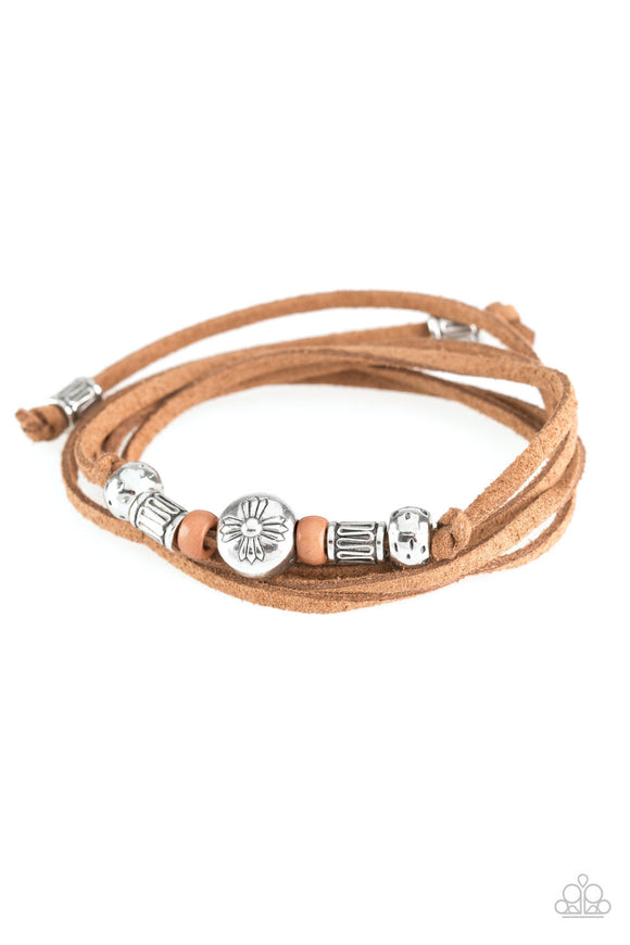 Find Your Way - Brown Urban Pull Cord Bracelet