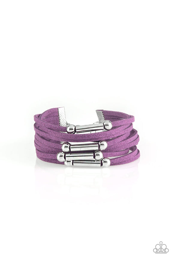 Back To BACKPACKER - Purple Clasp Bracelet