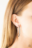 Chic Classip - Black  Hoop Earring