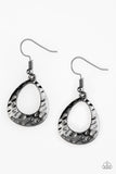 Radiantly Rugged - Black Earring