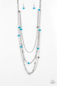 Glamour Grotto - Blue Necklace - Box 3 - Blue