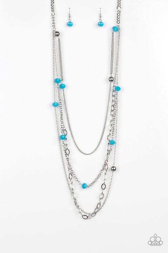 Glamour Grotto - Blue Necklace - Box 3 - Blue