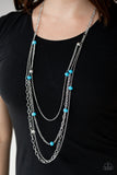 Glamour Grotto - Blue Necklace - Box 3 - Blue