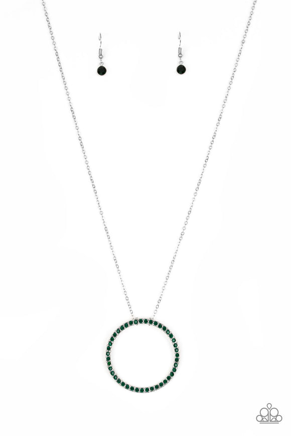 Center Of Attention - Green Necklace - Box 1 - Green