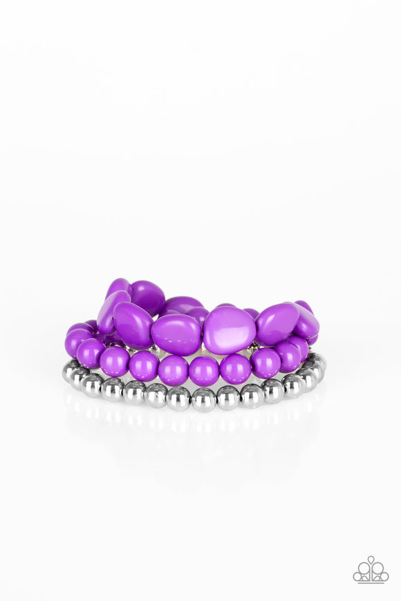 Color Venture - Purple Stretch Bracelet