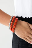 Color Venture - Orange Stretch Bracelet