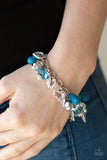 Charmingly Romantic - Blue Clasp Bracelet