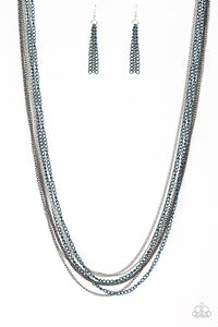 Colorful Calamity - Blue Necklace - Box 4 - Blue