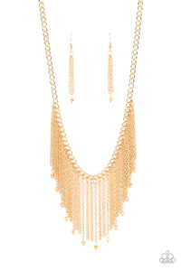 Cue the Fireworks - Gold Necklace - Box 2 - Gold