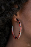 HAUTE-Blooded - Brown Hoop Earring